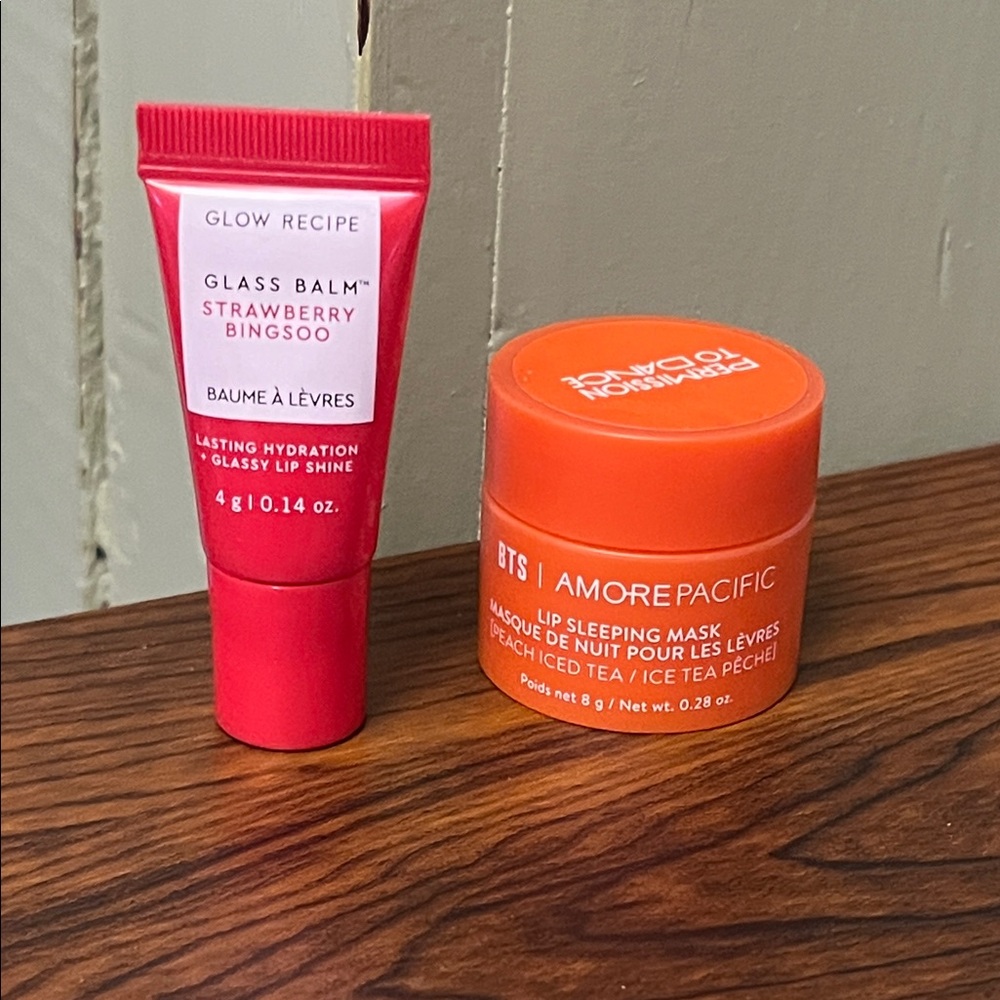 Glow Recipe Glass Balm & BTS Amore Pacific Lip Sleeping Mask